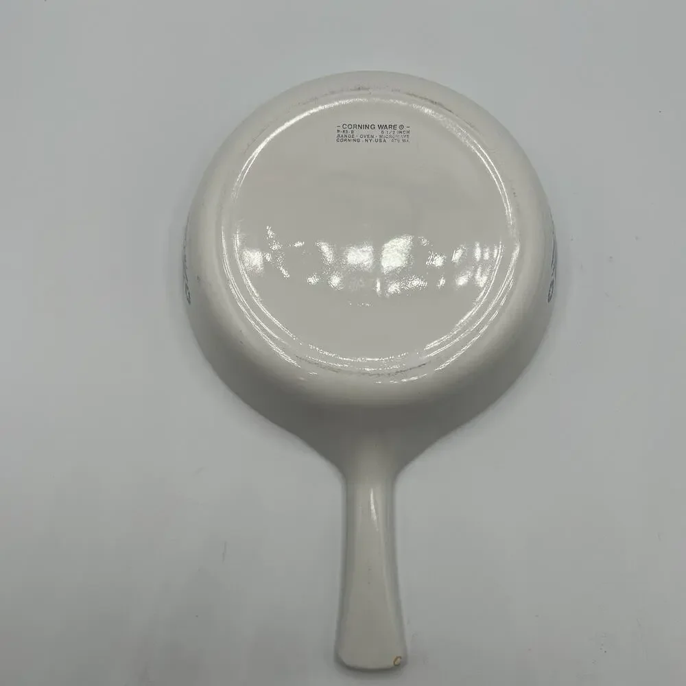 Vintage CorningWare Blue Cornflower P-83-B 6.5” Skillet Frying Pan w/ Lid